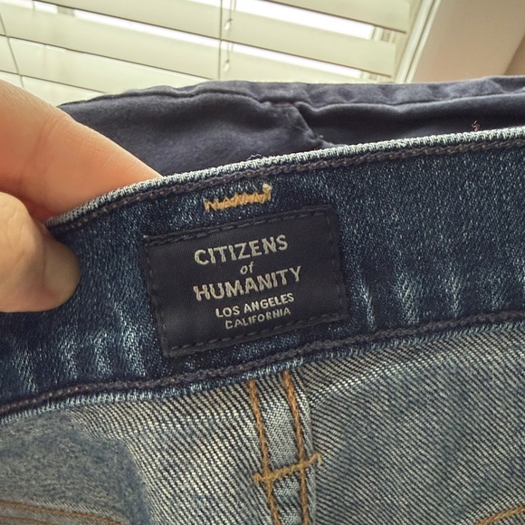 Citizens of Humanity Elsa Mid Rise Straight Jeans Size 30 Indigo Denim - Picture 9 of 11